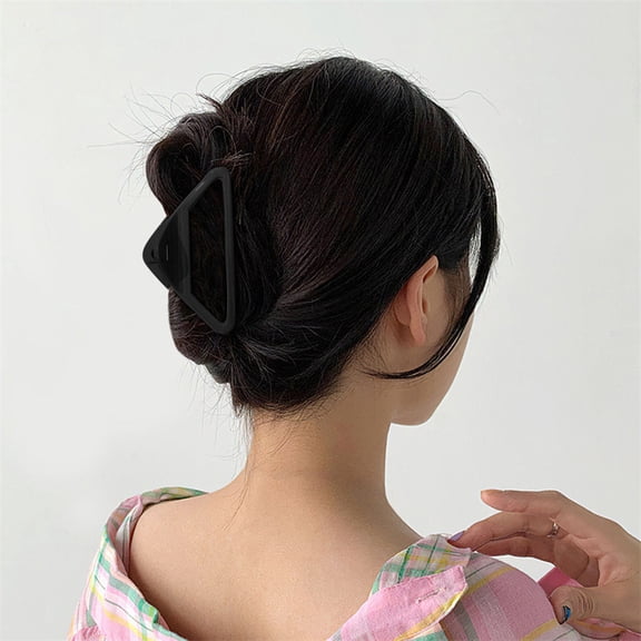 Triangle Bright Face Hair Grips Fashionable Everyday Home Commute Back Clip Accessory