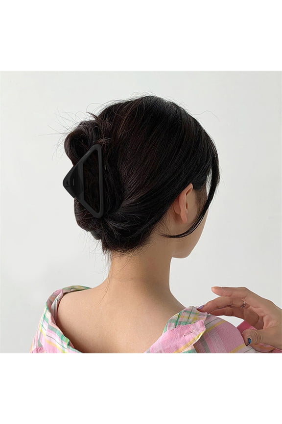 Triangle Bright Face Hair Grips Fashionable Everyday Home Commute Back Clip Accessory