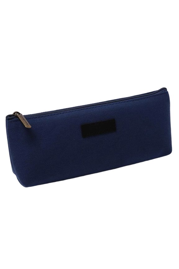 Triangle Canvas Pen Case, Unique Shape Large Capacity Stationery Bag, Functional and Fashionable Pencil Pouch for Creative Individuals and Organizational Gifts