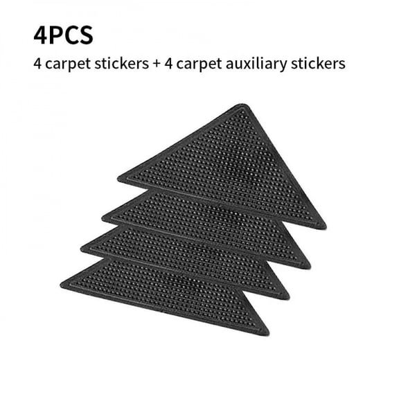 Triangle Carpet Non-slip Stickers Washable Reusable Rug Gripper Anti-skid Rubber Mat Patch Tape Tile Floors Carpets Corners Pad