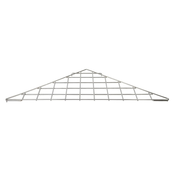 Triangle Chrome Shelf - 24"x 24" x 32" - For Wire Grid