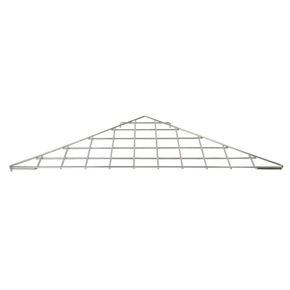 Triangle Chrome Shelf - 24"x 24" x 32" - For Wire Grid