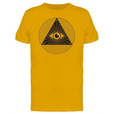 Triangle & Circle All Seeing Eye T-Shirt Men -Image by Shutterstock, Male Small