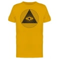 thumbnail image 1 of Triangle & Circle All Seeing Eye T-Shirt Men -Image by Shutterstock, Male XX-Large, 1 of 2