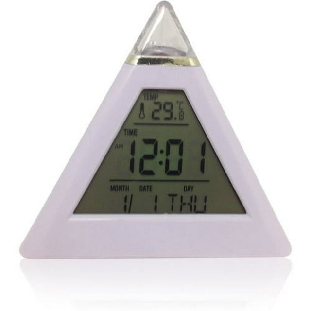 Triangle Color Changing Digital Alarm Clock