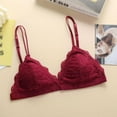 thumbnail image 1 of Triangle Cup Bra Lace Thin Bra Seamless Bra Full Cup Bra Gather Bra Thin Sling Bra Women Underwear, 1 of 6