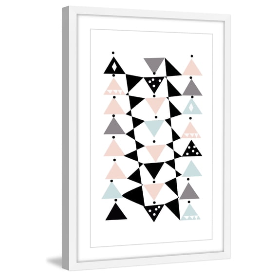 "Triangle Dance" Framed Painting Print