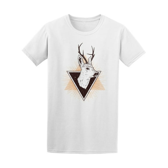 Triangle Deer Hipster Art  T-Shirt Men -Image by Shutterstock, Male x-Large