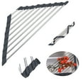 thumbnail image 1 of Triangle Dish Drying Rack for Sink Corner - Foldable Stainless Steel Over-the-Sink Drainer Mat with Roll-Up Design - Black, 1 of 9