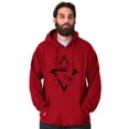 thumbnail image 1 of Triangle Dolphin Symbol Spirit Animal Hoodie Sweatshirt Women Men Brisco Brands 3X, 1 of 6