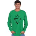 thumbnail image 1 of Triangle Dolphin Symbol Spirit Animal Long Sleeve TShirt Men Women Brisco Brands L, 1 of 6