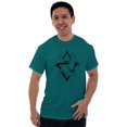 thumbnail image 1 of Triangle Dolphin Symbol Spirit Animal Men's Graphic T Shirt Tees Brisco Brands X, 1 of 6