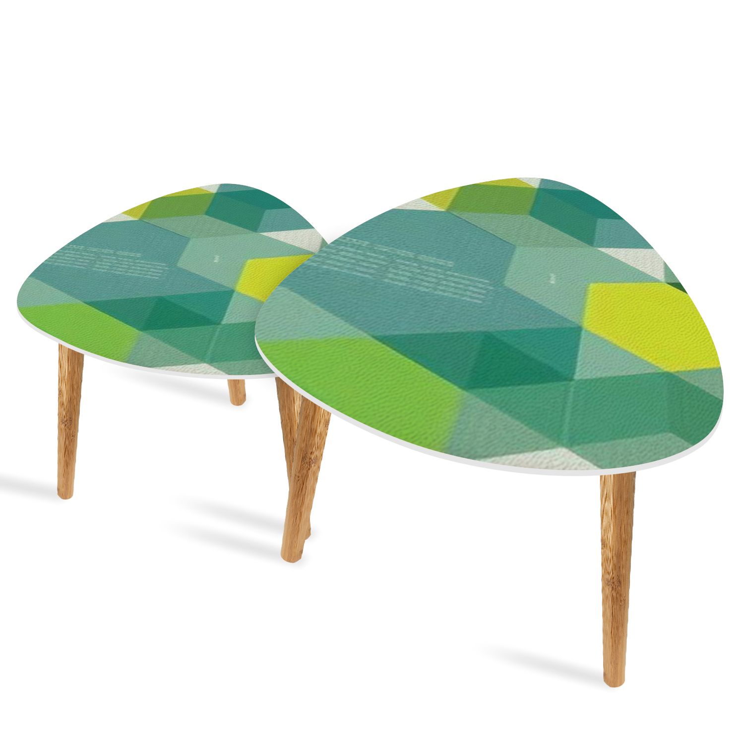 Triangle End Tables Set of 2 Book coverBackground ...