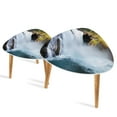 thumbnail image 1 of Triangle End Tables Set of 2 Krimml Waterfall Small Coffee Table, Tea Table, Nesting Tables for Living Room, 1 of 5