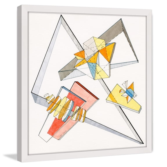 "Triangle Entrapment" Framed Painting Print