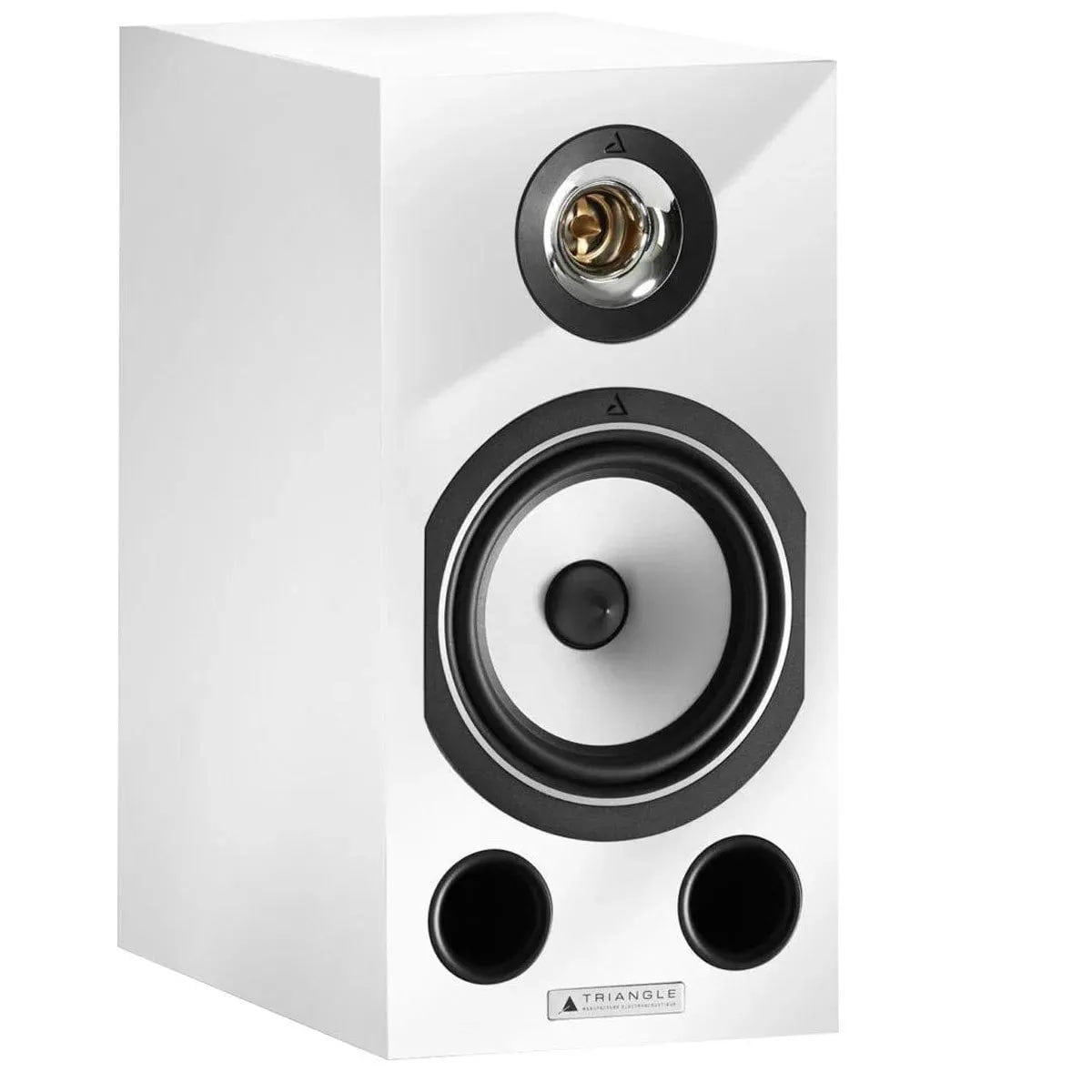 Triangle Esprit Comete Ez Hi-Fi Bookshelf Speakers, White High Gloss, Pair