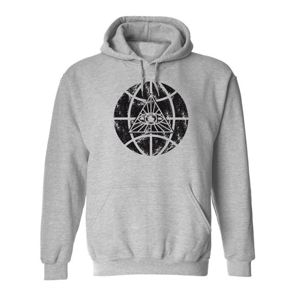 Triangle Eye In A Ball Hoodie Men -SPIdeals Designs, Male XX-Large