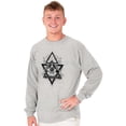 thumbnail image 1 of Triangle Eye Star Symbolic Spirit Long Sleeve TShirt Men Women Brisco Brands L, 1 of 6