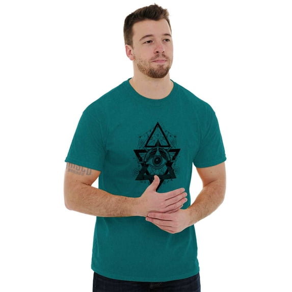 Triangle Eye Star Symbolic Spirit Men's Graphic T Shirt Tees Brisco Brands X