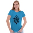 thumbnail image 1 of Triangle Eye Star Symbolic Spirit Womens Slim Fit Graphic Tee Brisco Brands L, 1 of 5