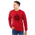 thumbnail image 1 of Triangle Eye Wheel Symbolic Spirit Plus Size Long Sleeve Graphic Tee Shirt Brisco Brands 3X, 1 of 5
