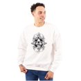 thumbnail image 1 of Triangle Eye Wheel Symbolic Spirit Unisex Plus Fleece Graphic Sweatshirt Brisco Brands 2X, 1 of 5
