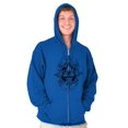 thumbnail image 1 of Triangle Eye Wheel Symbolic Spirit Zip Up Hoodie Men's Women's Brisco Brands M, 1 of 6