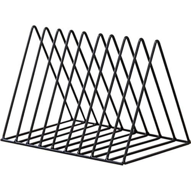 Triangle File Folder Racks and Magazine Holder,10 Lattice Metal ...