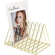 Triangle File Folder Racks and Magazine Holder, 9 Section Metal ...