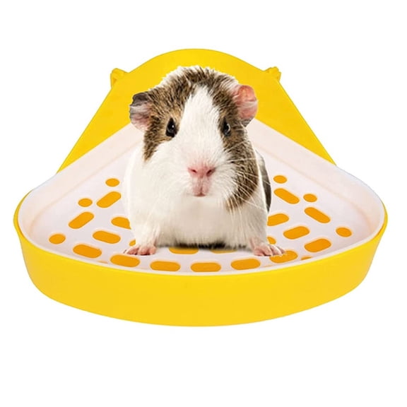 Triangle Fixable Litter Trays for Small Animals Pet Rabbit Hamsters Toilet Potty Bowl Corner Clean Supplies