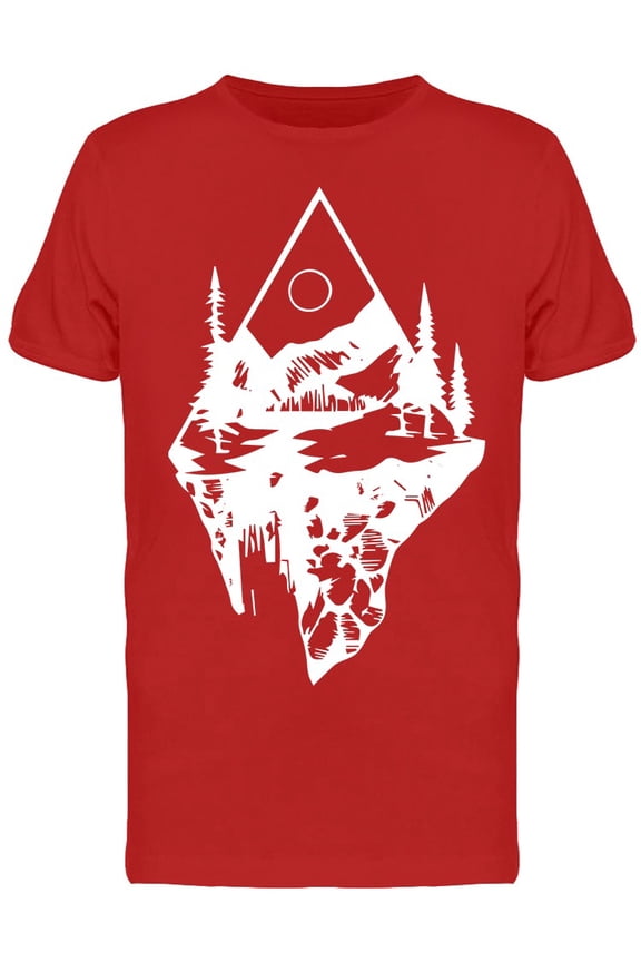 Triangle Forest Graphic T-Shirt Men -Image by Shutterstock, Male Large