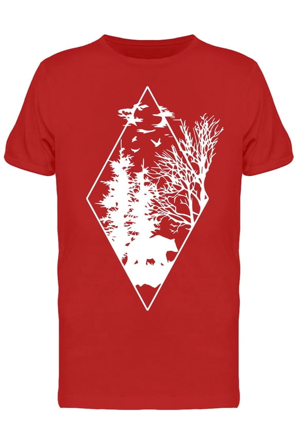 Triangle Forest T-Shirt Men -Image by Shutterstock, Male Large