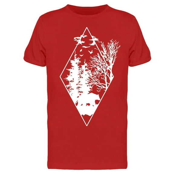 Triangle Forest T-Shirt Men -Image by Shutterstock, Male x-Large