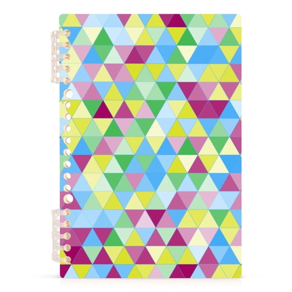 Triangle Geometric Spiral Journal Notebook College Ruled Notebook 8.3" x 5.7" A5 Lined Thick Paper Page