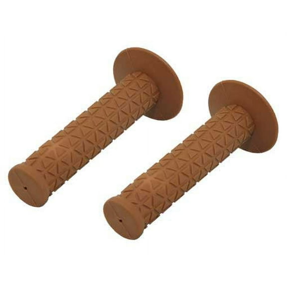 Triangle Grips Brown. Bike grips, bicycle grips, bmx grips, lowrider grips, beach cruiser grips, mountain bike grips