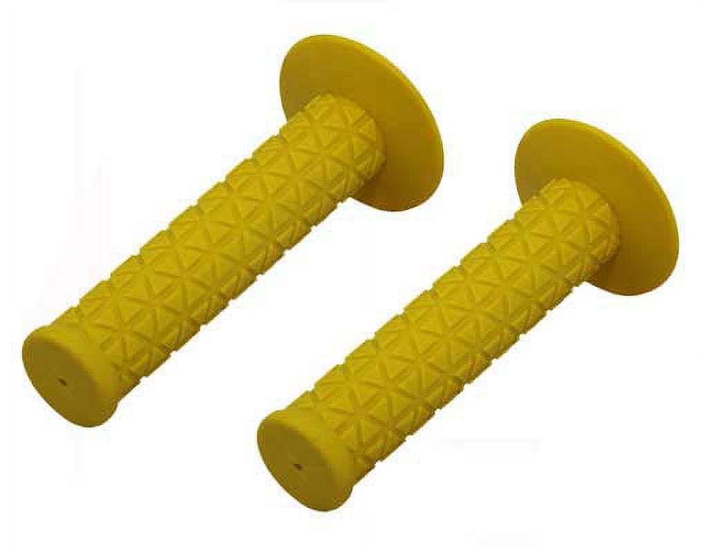 Triangle Grips yellow. Bike grips, bicycle grips, bmx grips, lowrider