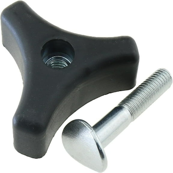 Triangle Handle Screw Replacement,Triangle Handle Knob Nut Screw Bolt,Triangular Handle Fastening Screw Set,Handle Knob Screw Bolt Set,Lawn Mower Replacement Parts,Tool Fixing Accessory,Black
