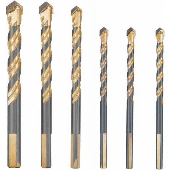 Triangle Head for Wall, Marble, Ceramic & Cement - Ultimate Tile Drilling Solution Multi-Purpose Drill Bit Set