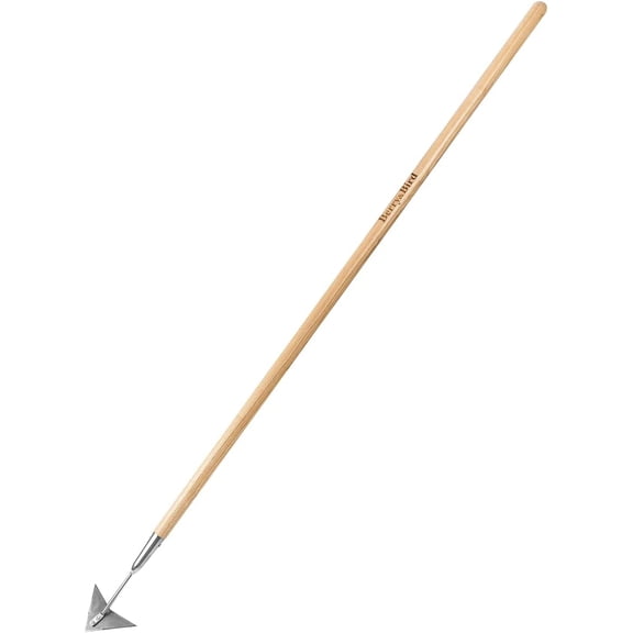 Triangle Hoe, 60'' Winged Weeder Garden Hoes with Long Wood Handle, Gardener Stainless Steel Warren Hoe, Garden Weeder Hoe Tool for Quickly Weeding, Edging and Gardening Tools