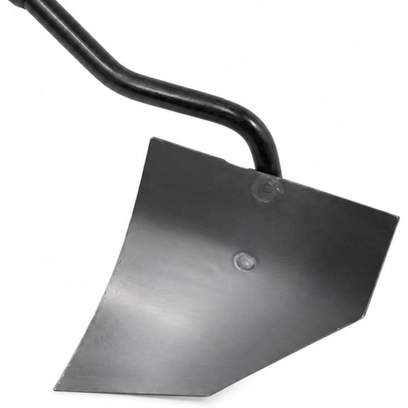 Triangle Hoe Garden Tool for Soil Turning, Heavy Duty Garden Hoe with Sharp Angled Manganese Steel Blade, Reinforced Welded Joint for Furrowing Ridging and Loosening