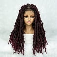 thumbnail image 1 of Triangle Knotless Dreadlocks Box Braiding Wigs Full Lace Lock Wig for Women 20 Inches Lace Front Box Braided Wigs(1B/BUG Color), 1 of 1