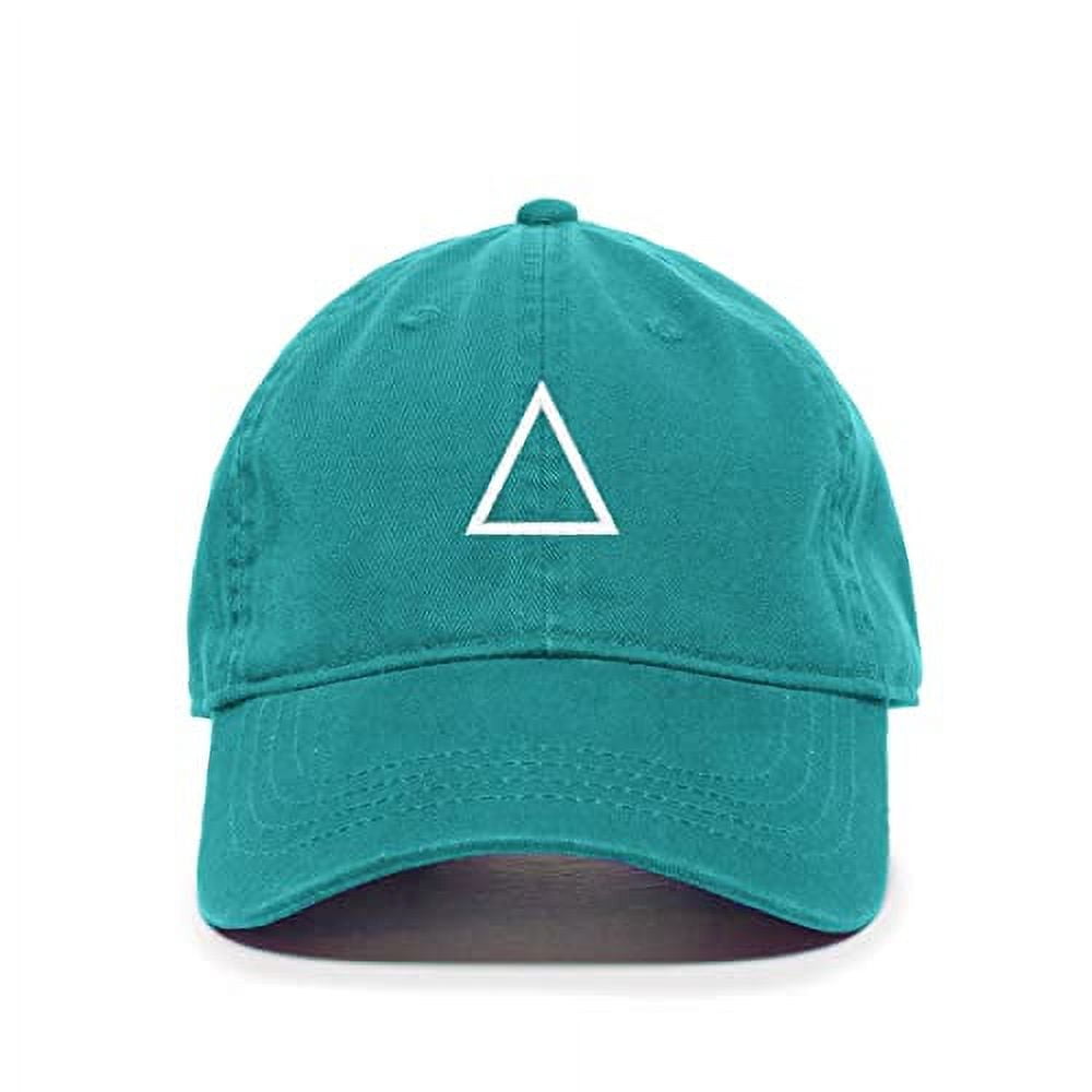 Triangle Korean Letter J Baseball Cap - Embroidered Cotton Adjustable Dad Hat, Light Blue, One Size Fits Most