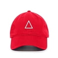 thumbnail image 1 of Triangle Korean Letter J Baseball Cap Embroidered Cotton Adjustable Dad Hat, 1 of 1