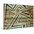 thumbnail image 1 of "Triangle Maze" Painting Print on Natural Pine Wood, 1 of 7