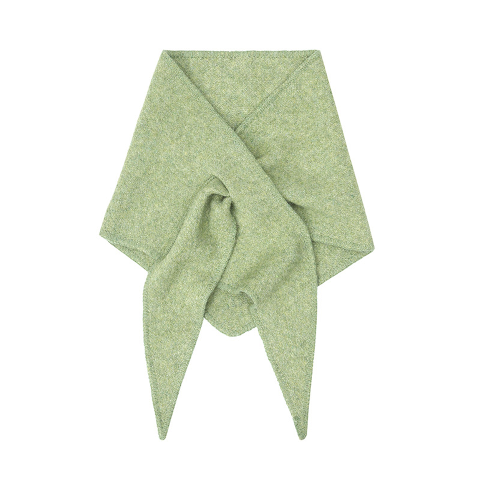 Triangle Neck Scarf for Women Knitted Neckerchief Solid Color Winter ...