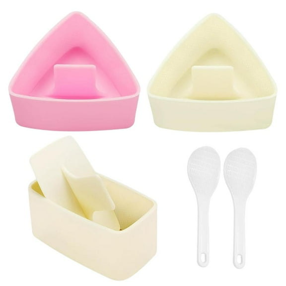 Triangle Onigiri Mold Kit - Musubi Press Maker Triangle Rice Ball Mold Maker, Classic Triangle Sushi Press Mold for Home DIY Kid Lunch Bento