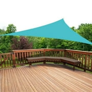 Triangle Outdoor Sun Shade Sail Waterproof Patio Canopy Backyard Porch Pool Sun Shelter Cover 10'x10'x10' Blue