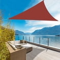 thumbnail image 1 of Triangle Outdoor Sun Shade Sail Waterproof Patio Canopy Backyard Porch Pool Sun Shelter Cover 12'x12'x12' Dark Red, 1 of 8