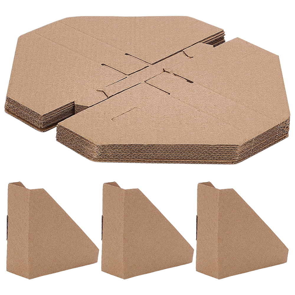Triangle Paper Picture Frame Corner Protectors Painting Artworks Corner Guards Goldenrod 135x210x1.7mm
