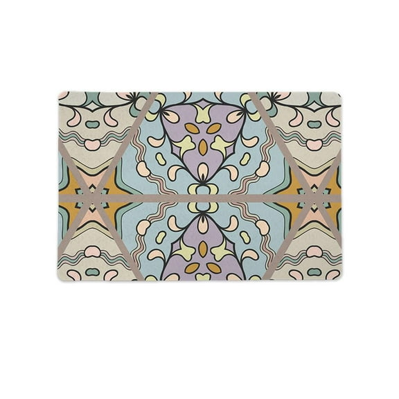 Triangle Patchwork Mat Rectangle  -Image by Shutterstock,